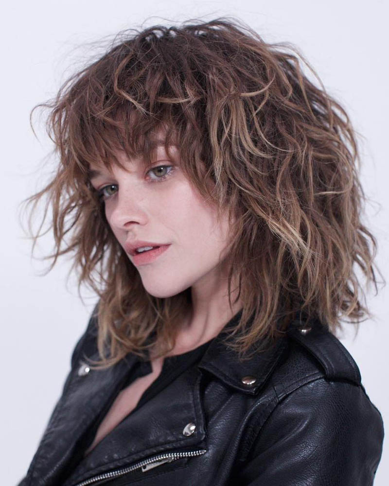 medium length hairstyles women medium shag hairstyle for thick hair Luxe Digital