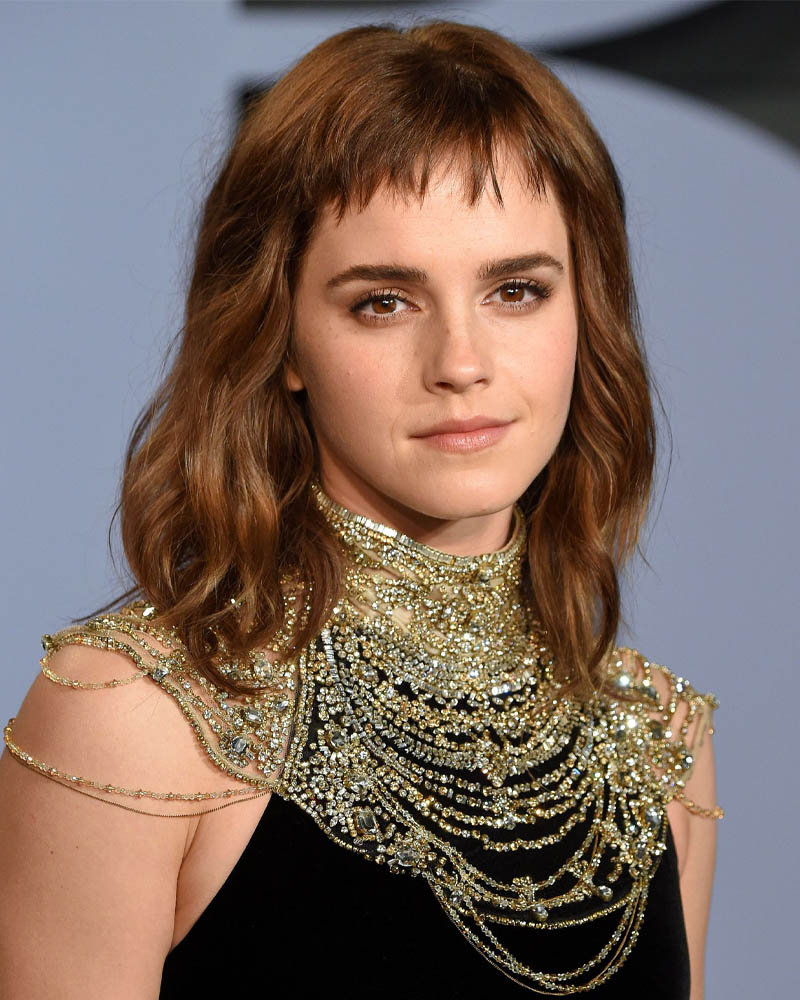 medium length hairstyles women shoulder length short hair with bangs Luxe Digital