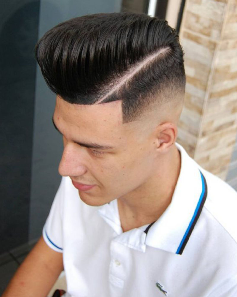 men fade haircuts high fade with pompadour Luxe Digital