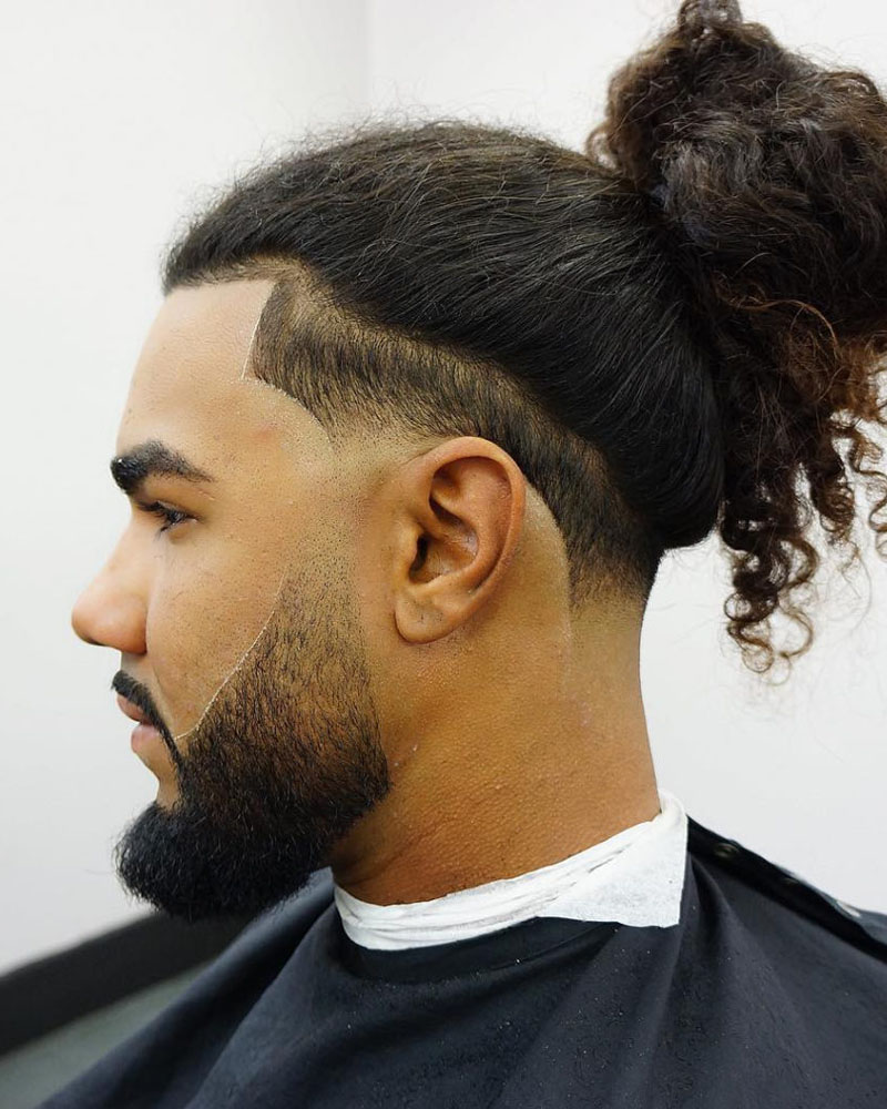 men fade haircuts long hair fade Luxe Digital