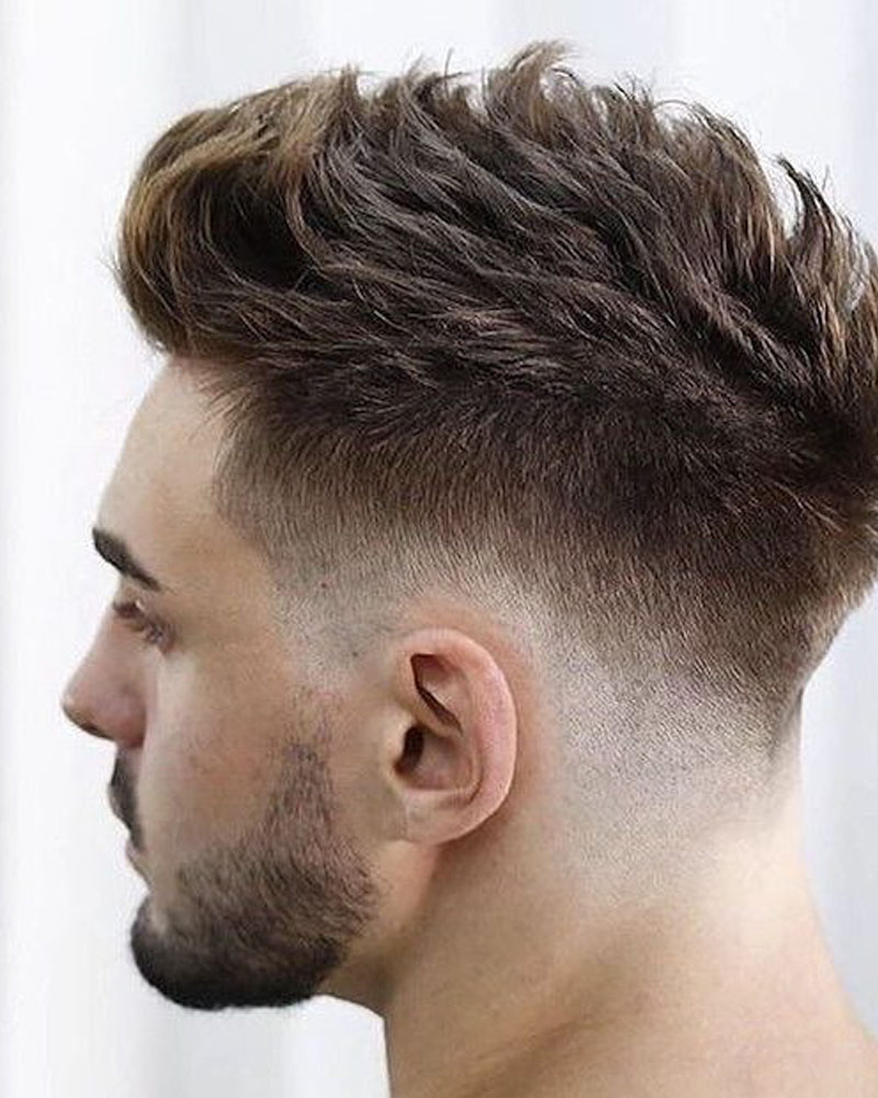 men fade haircuts medium faux hawk fade Luxe Digital