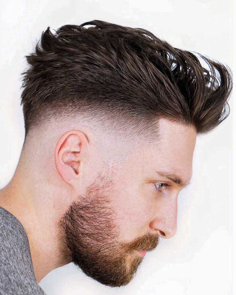 men fade haircuts medium faux hawk fade Luxe Digital