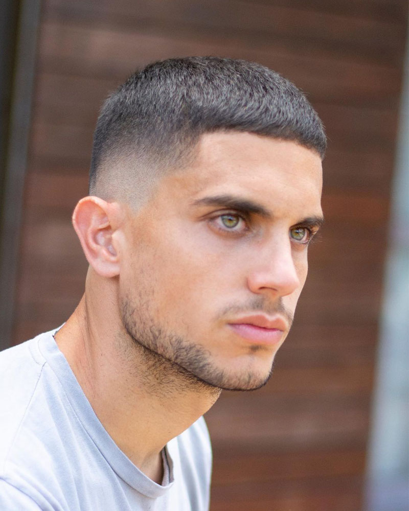 men fade haircuts shaved sides with buzz cut Luxe Digital