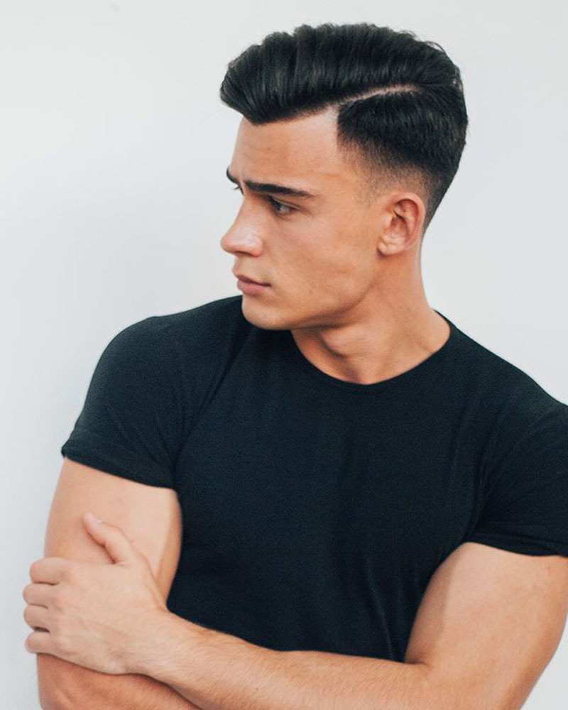 men fade haircuts straight hair fade Luxe Digital
